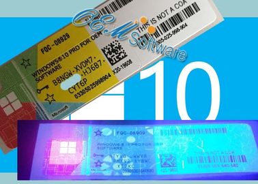 Kleinhandels Echte Vensters 10 van 2Pc Coa-Sticker met Hologram