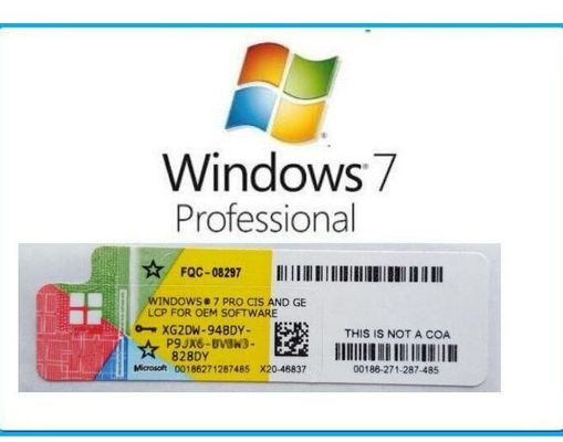 De echte Oem van Windows 7 Pro Zeer belangrijke Sticker van Verbeteringswindows 7 Coa