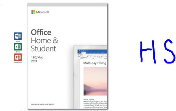 Office 2019-Huisstudenten die Zeer belangrijke Online de Activeringssleutel binden van Office 2019 H&amp;S